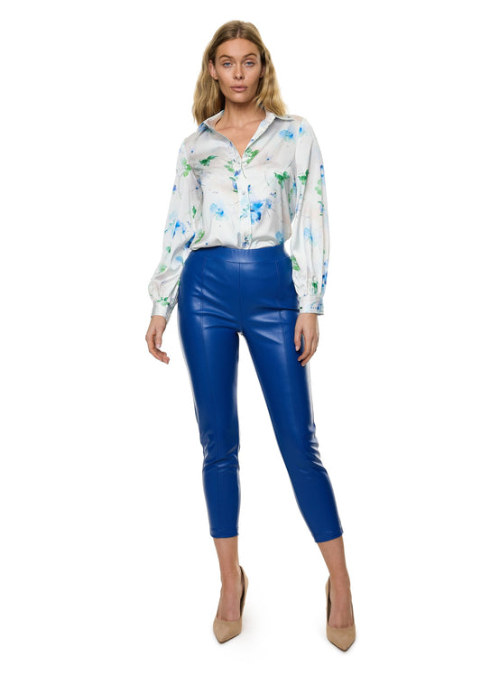 Button Down Long Sleeve Shirt ( Print )