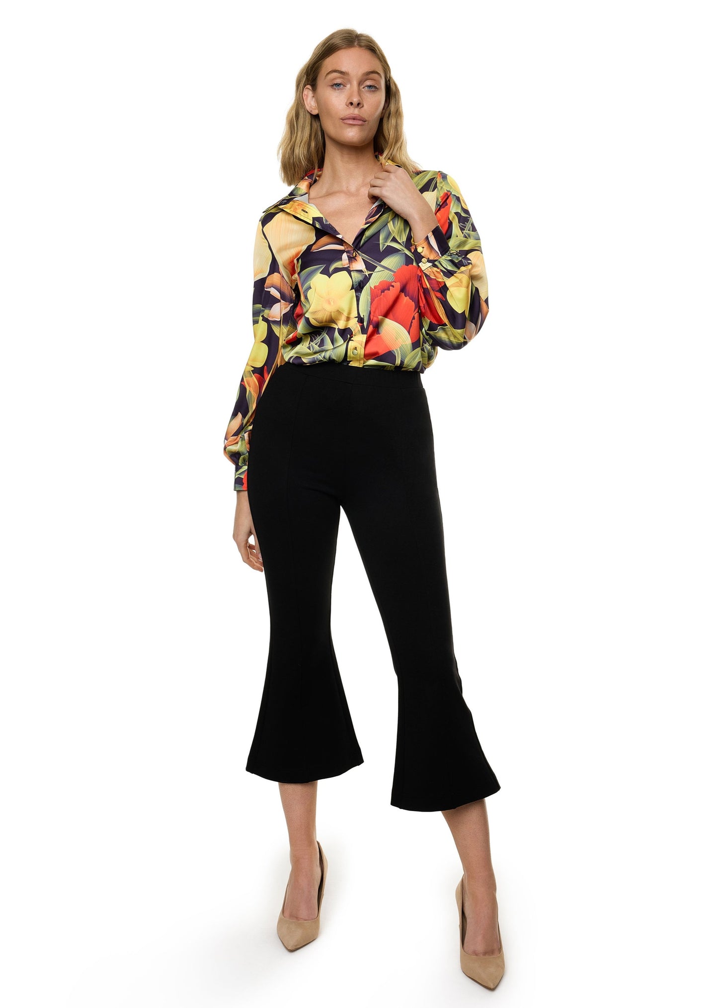 Compression Skinny Flare Pant (Solid)