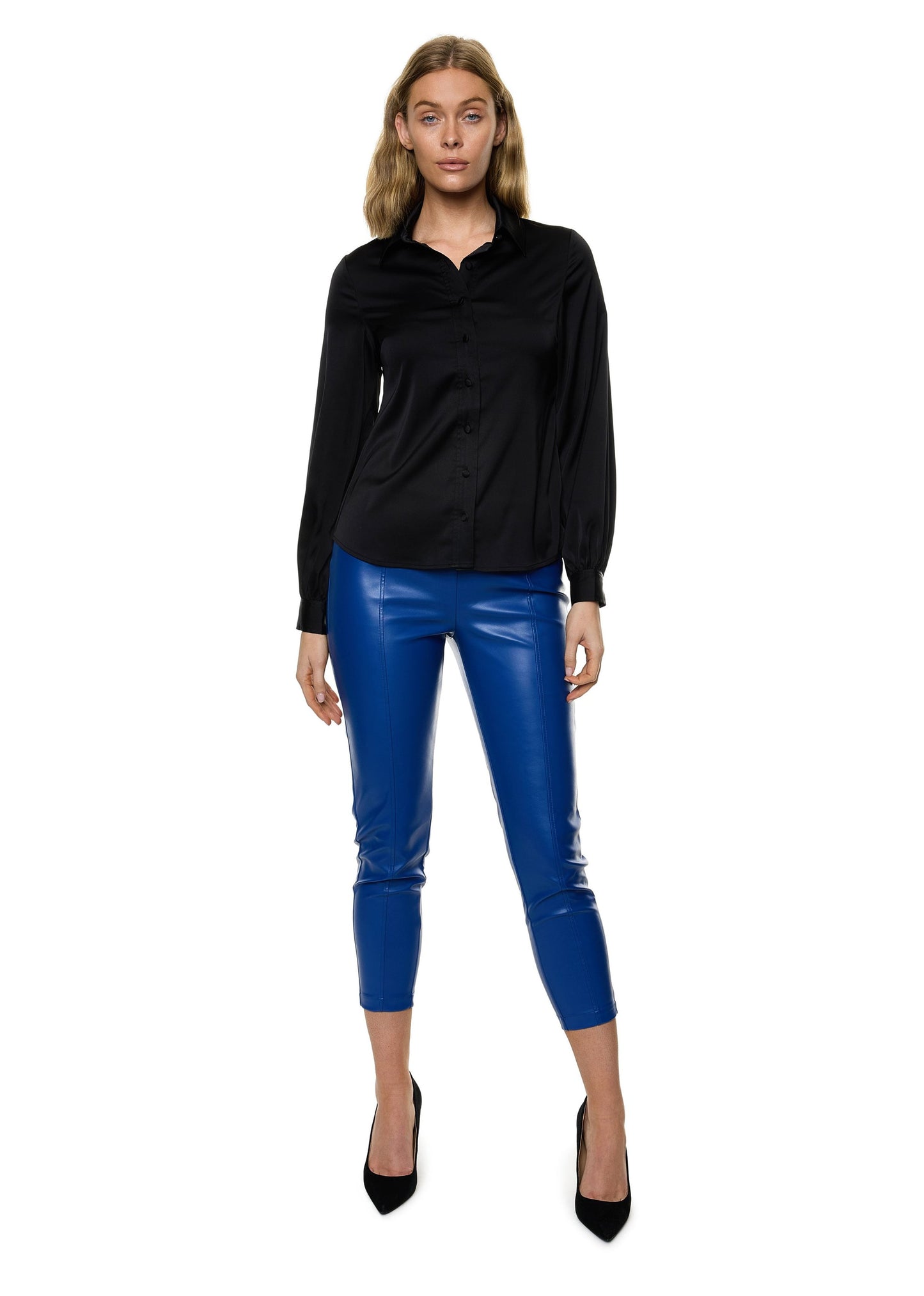 Button Down Long Sleeve Shirt (Solid)