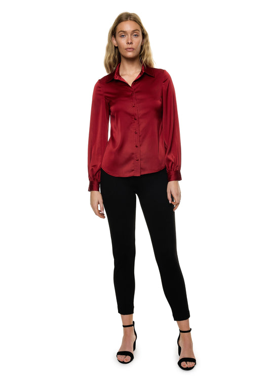 Button Down Long Sleeve Shirt (Solid)