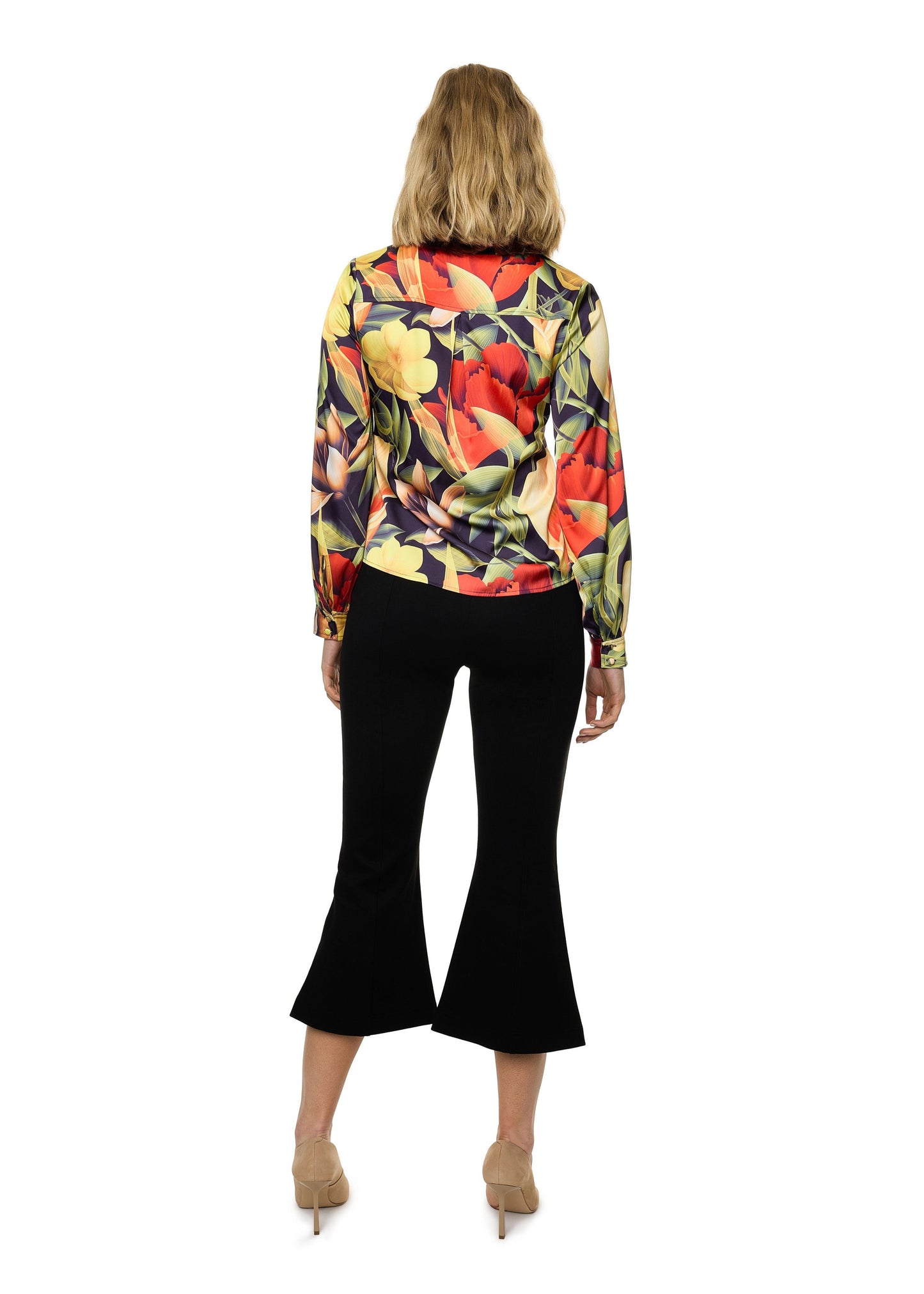 Button Down Long Sleeve Shirt (Print)