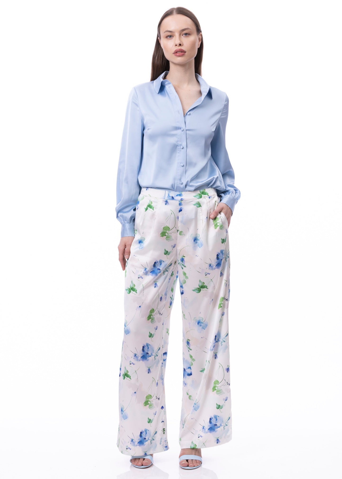 Button Down Long Sleeve Shirt (Solid)