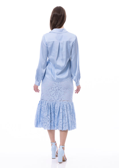 Button Down Long Sleeve Shirt (Solid)