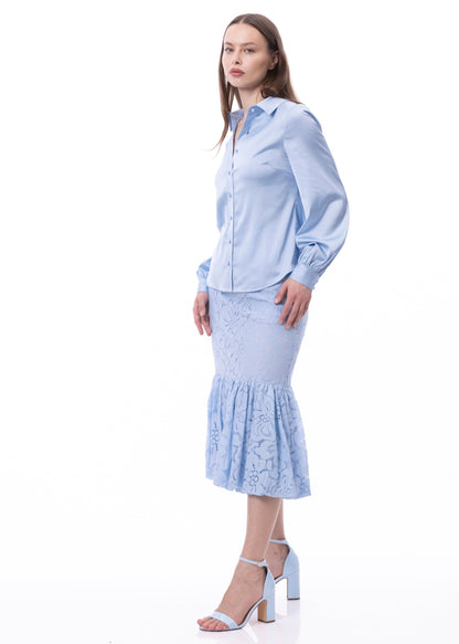 Button Down Long Sleeve Shirt (Solid)